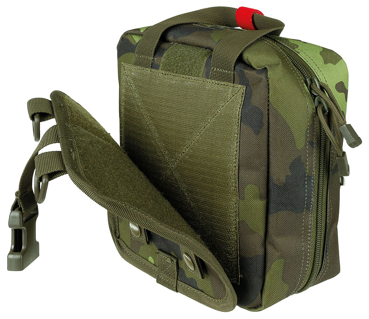 Pochette médicale MFH IFAK MOLLE grand format 21 x 22 x 12 cm avec bandoulière