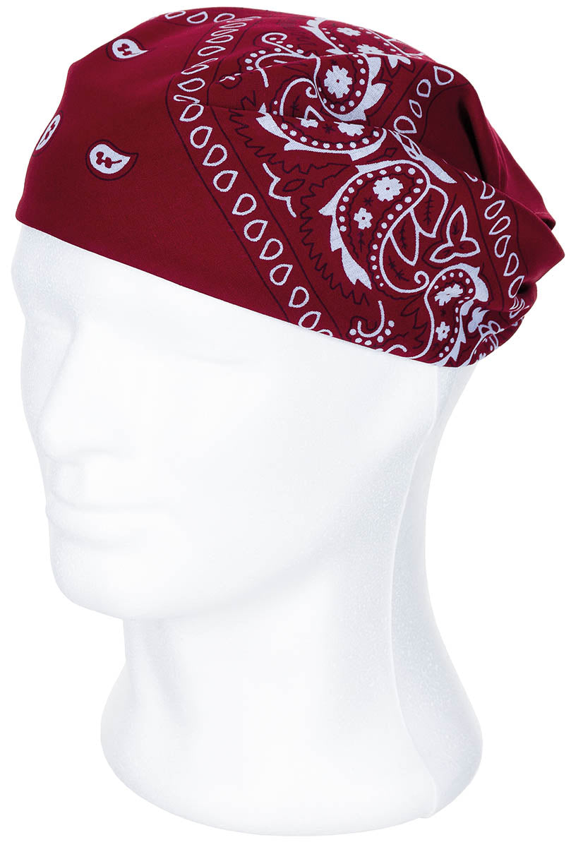 Bandana MFH en coton 55 x 55 cm, carré classique à porter au cou ou sur la tête