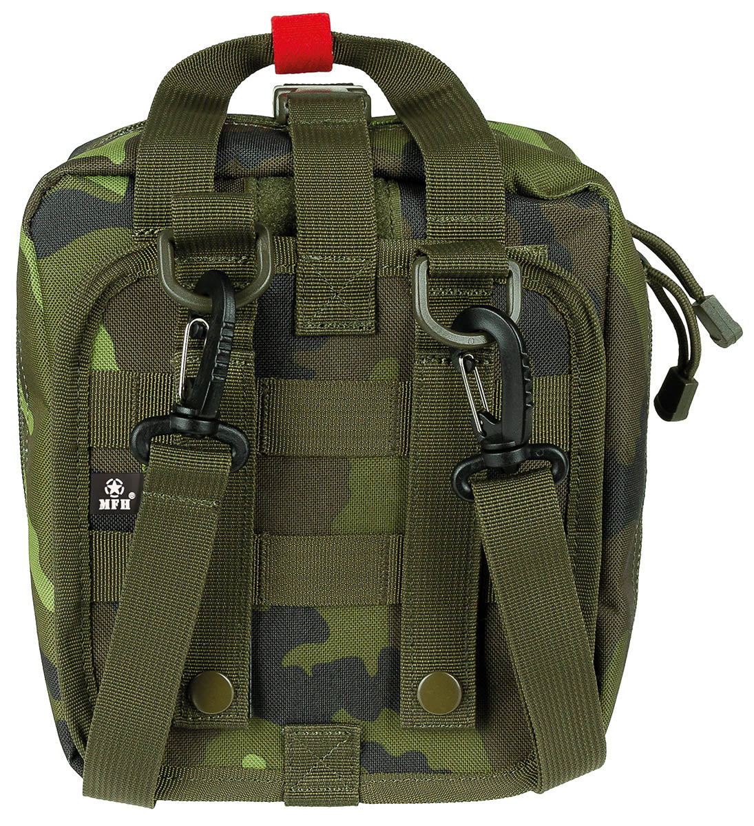 Pochette médicale MFH IFAK MOLLE grand format 21 x 22 x 12 cm avec bandoulière