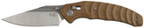 Couteau pliant Fox Outdoor acier 8Cr14MoV manche Micarta verrouillage Crossbar