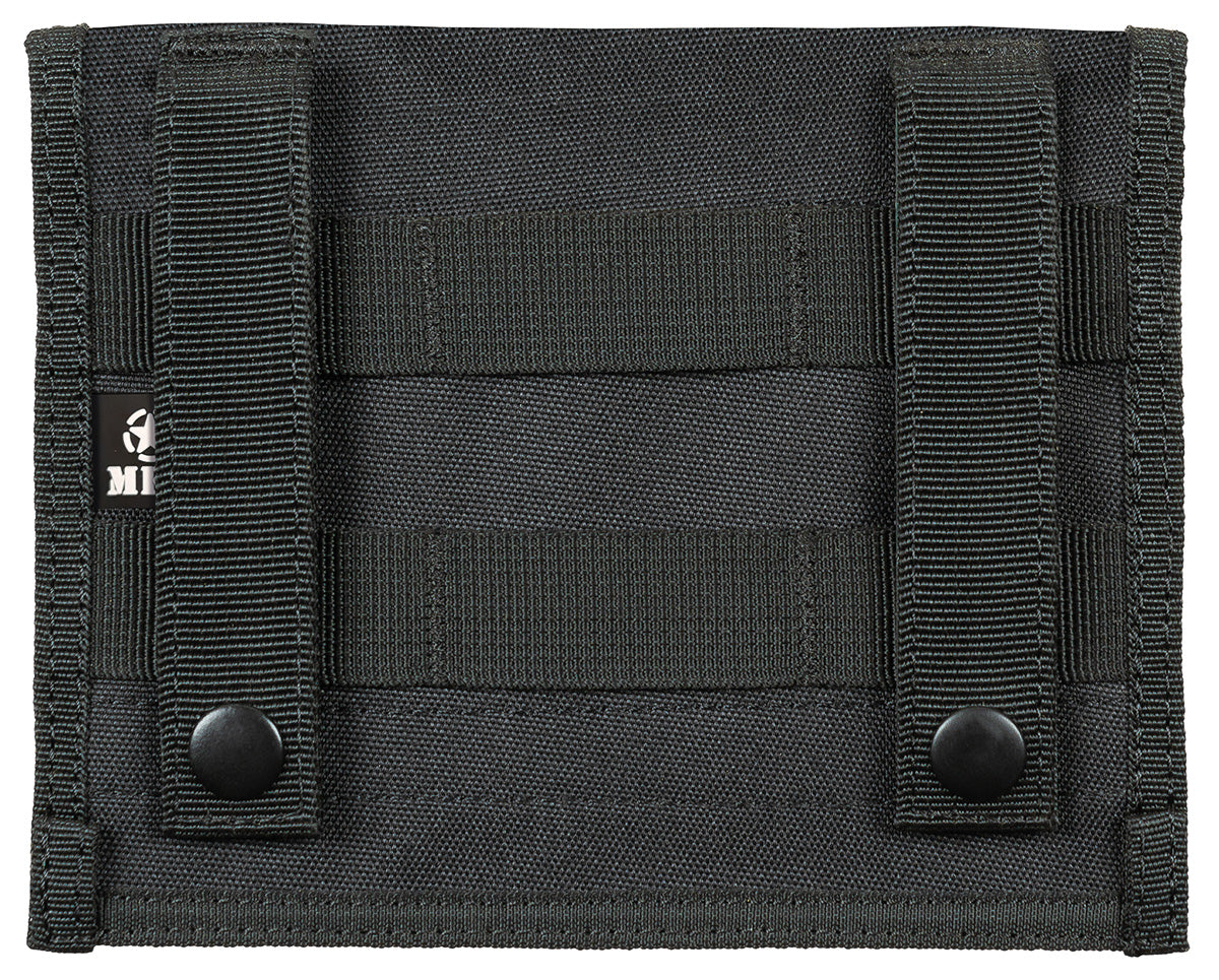 Poche de poitrine MOLLE MFH en polyester 18 × 14 cm à deux compartiments plats