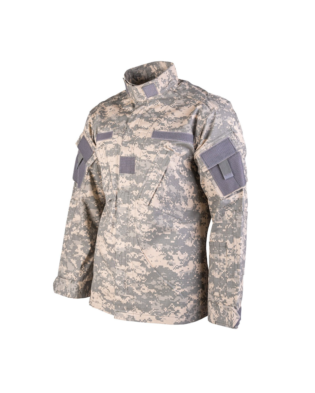 Veste de combat type ACU Mil-Tec en ripstop de coton à bandes de nom sur la poitrine