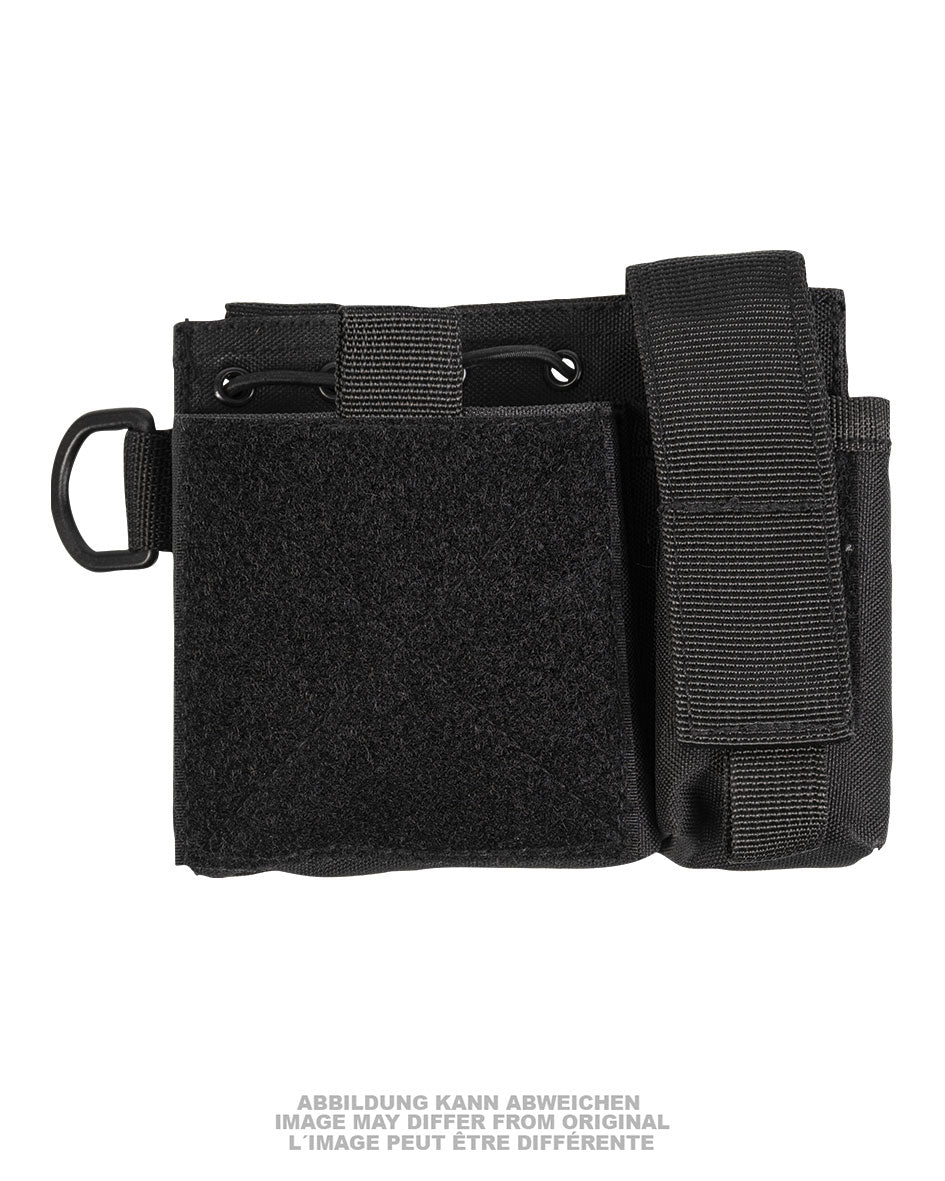 Pochette admin MOLLE Mil-Tec en polyester enduit 15 x 12 x 3 cm avec anneau D