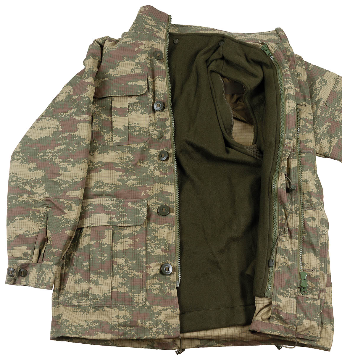 Parka de campagne turque M2008, surplus comme neuf pour le travail extérieur et le bivouac