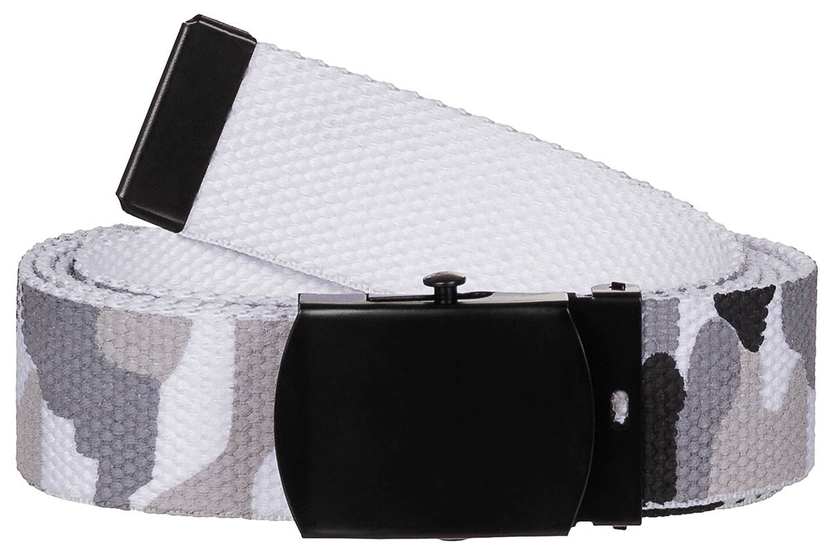 Ceinture MFH en toile coton 3 cm à boucle métallique réglable jusqu'à 130 cm
