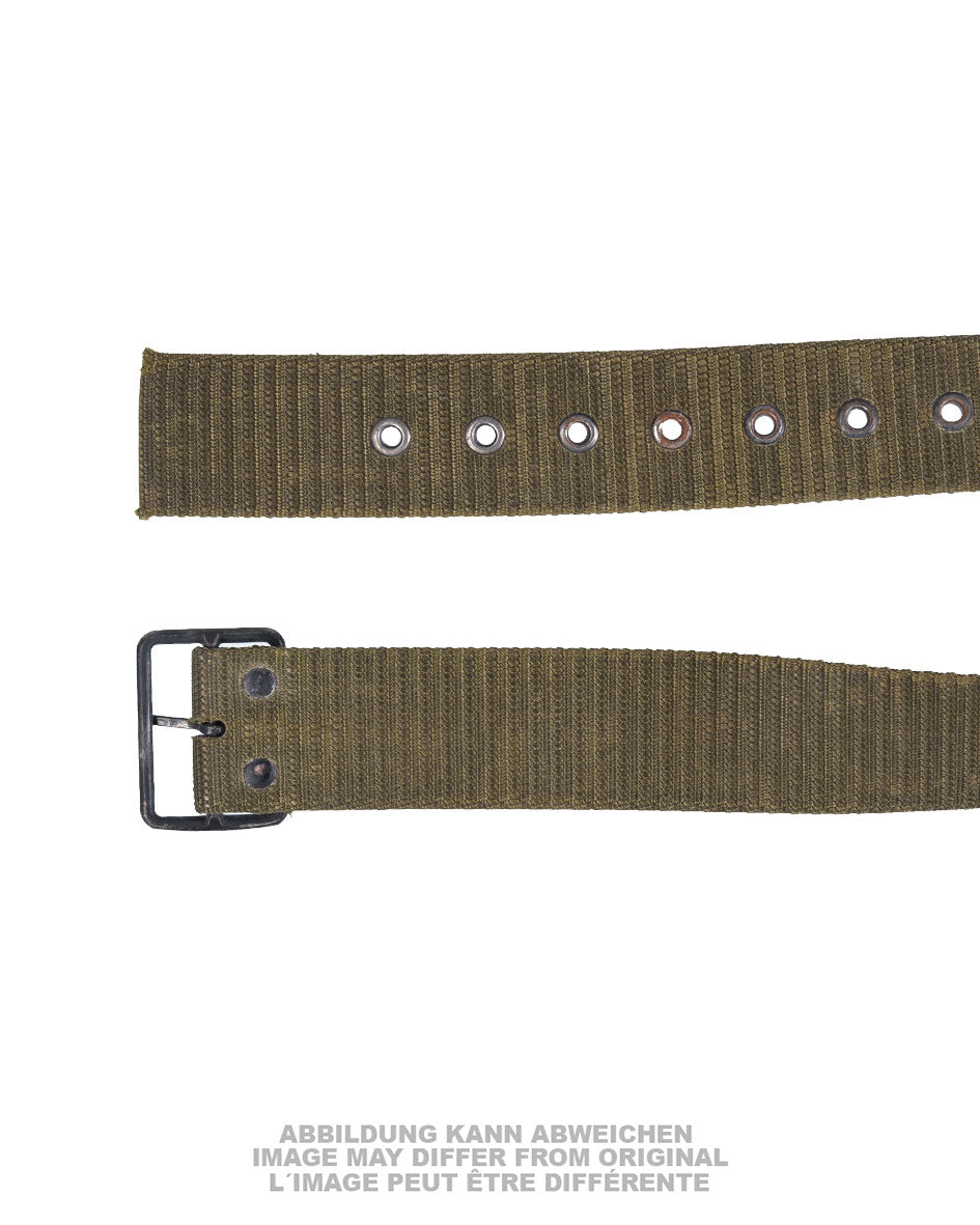 Ceinturon de combat tchèque en sangle à boucle à ardillon, surplus d'occasion