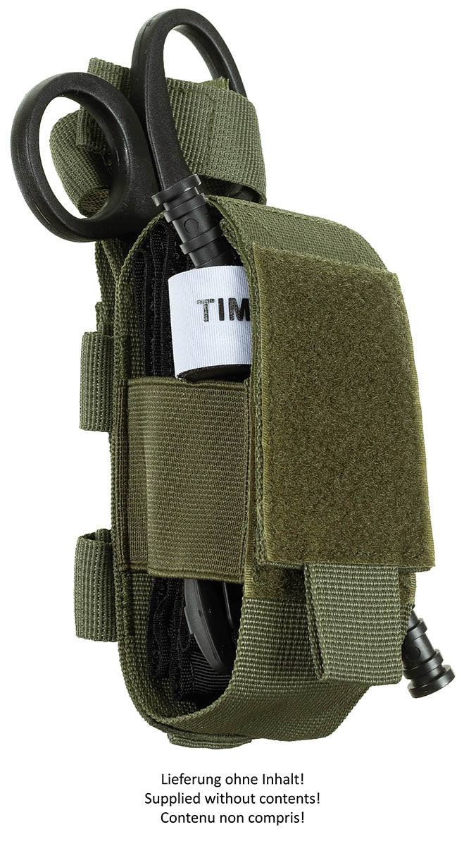 Pochette accessoires MFH IFAK auto-agrippante 5 x 17 x 6 cm en polyester MOLLE