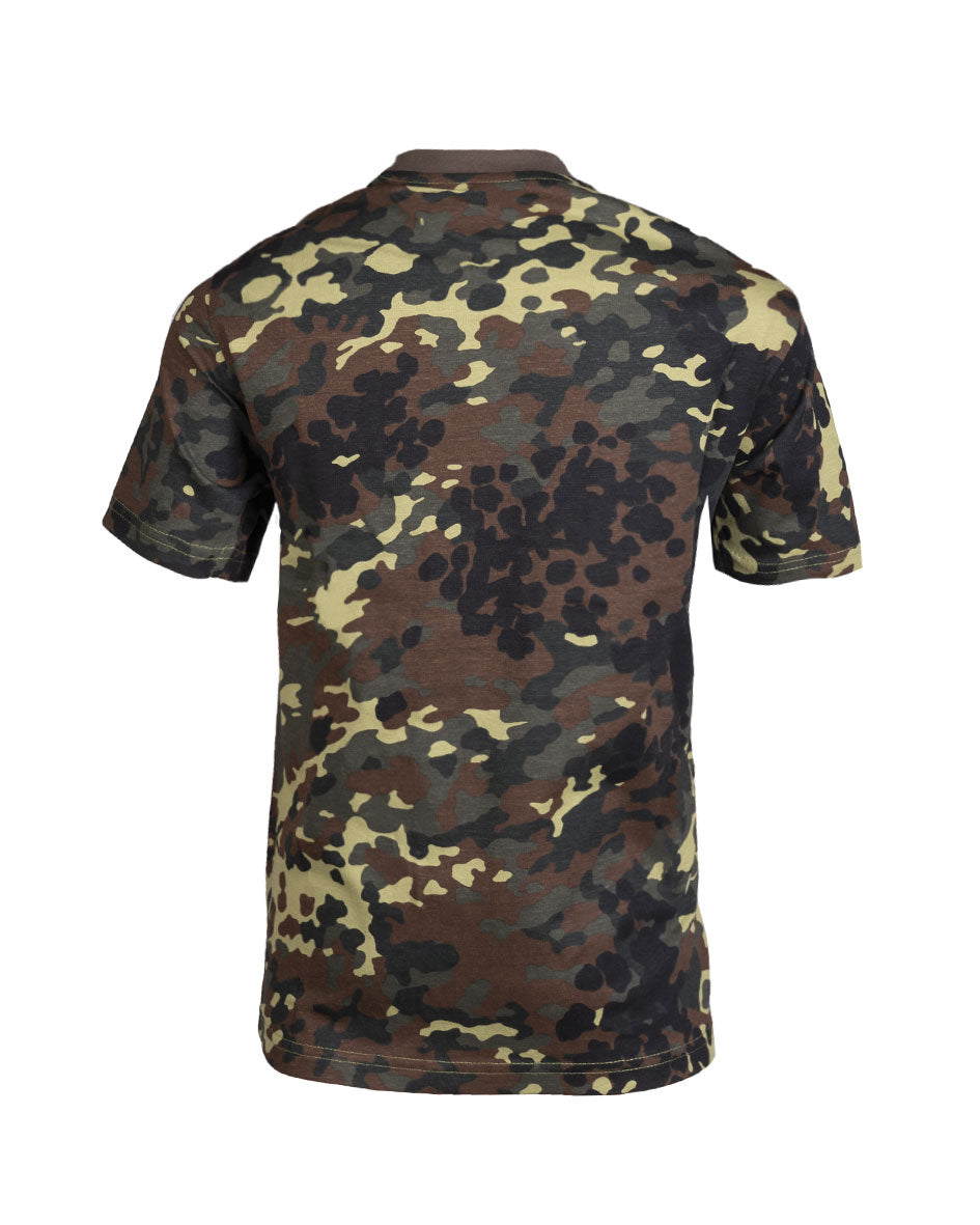 T-shirt enfant Mil-Tec en coton 140 à 145 g/m² manches courtes motif militaire