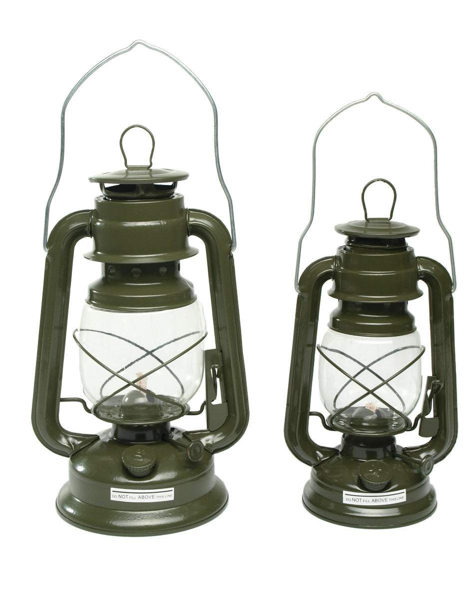 Lanterne tempête Mil-Tec en zinc hauteur 28 cm poids 520 g pour éclairage de bivouac