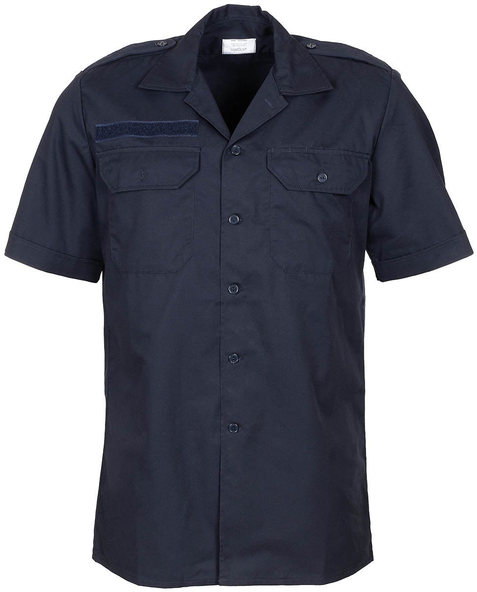 Chemise de campagne néerlandaise à manches courtes en coton et polyester, surplus d'occasion, lot de 10