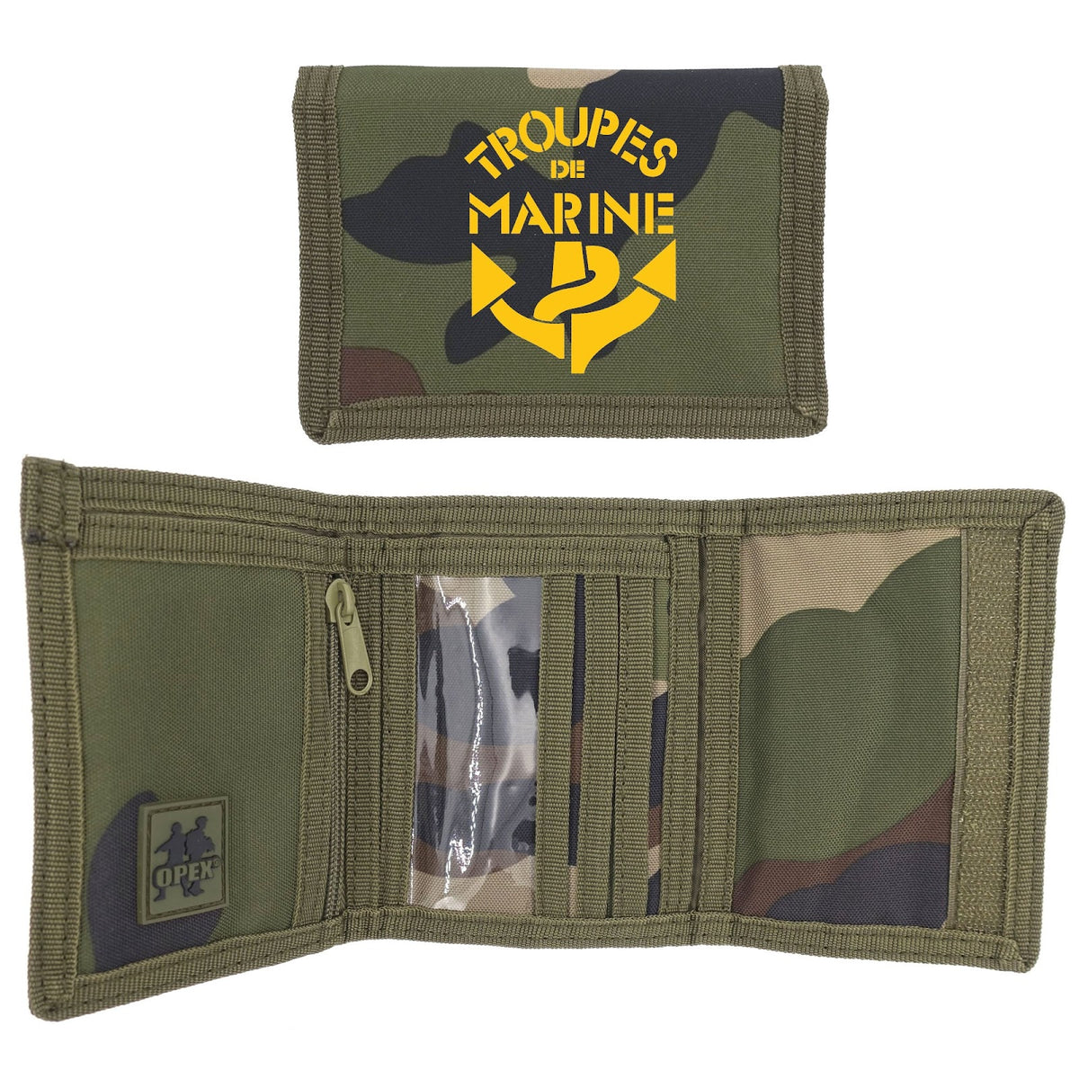 Portefeuille OPEX marquage TDM polyester déperlant 12,5 x 9,5 cm cartes et billets