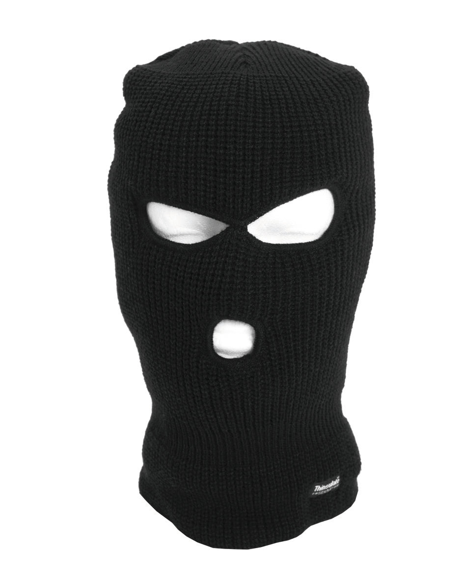 Cagoule trois trous Mil-Tec en acrylique doublée polyester avec isolant Thinsulate