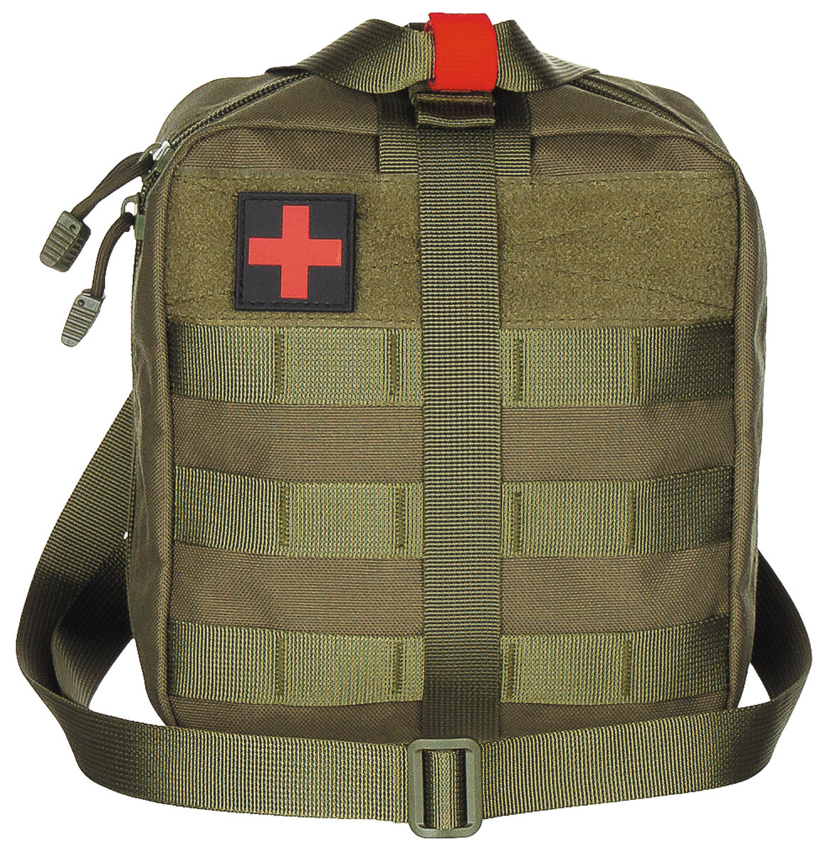 Pochette médicale MFH IFAK MOLLE grand format 21 x 22 x 12 cm avec bandoulière