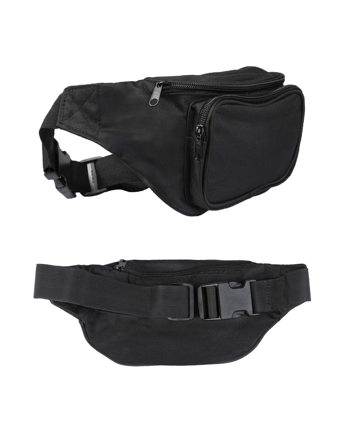 Sacoche de ceinture Mil-Tec en polyester enduit PVC à trois poches à glissière
