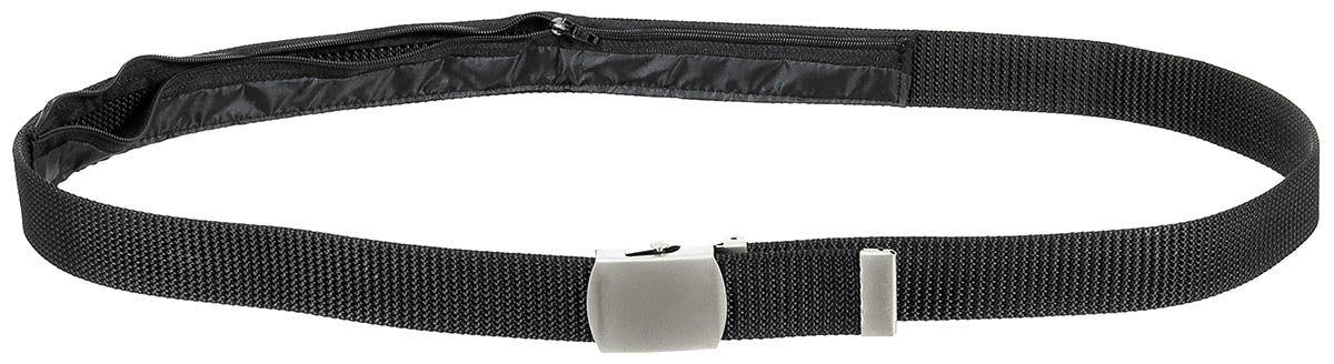 Ceinture MFH en polyester 3,2 cm à poche intérieure à glissière de 36 cm