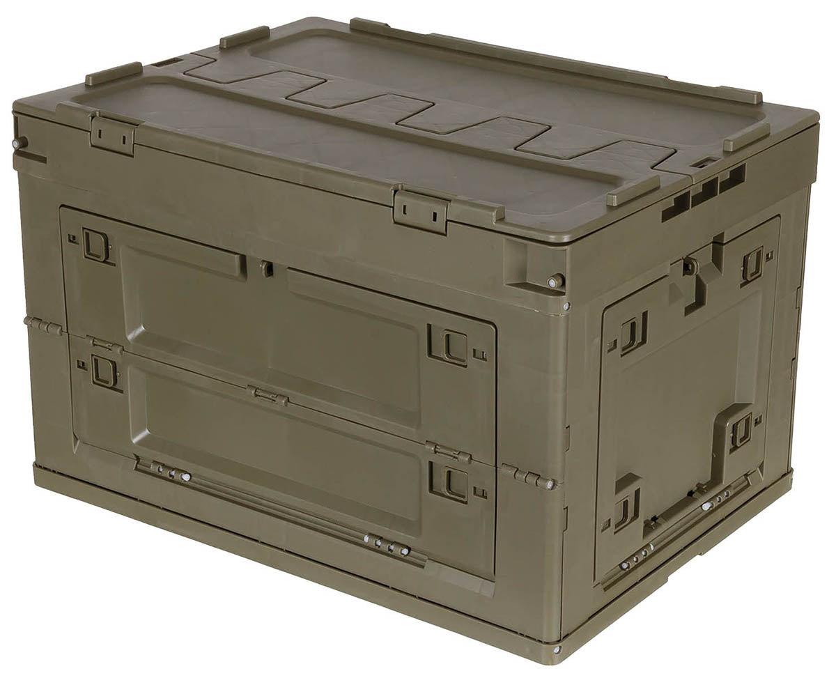 Caisse pliable MFH en polypropylène 20 et 60 l empilable à couvercle intégré