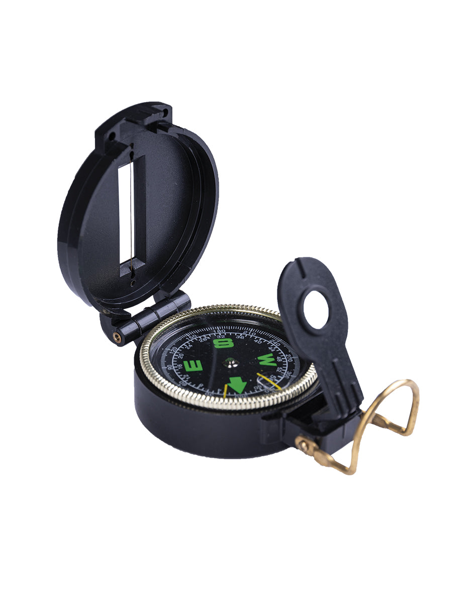 Boussole de visée type US Mil-Tec Engineer boîtier ABS 30 g avec loupe grossissante