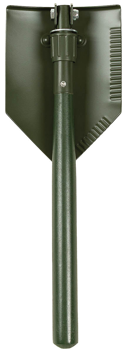 Pelle pliante MFH manche bois 2 pièces 62 cm lame dentée 700 g avec étui