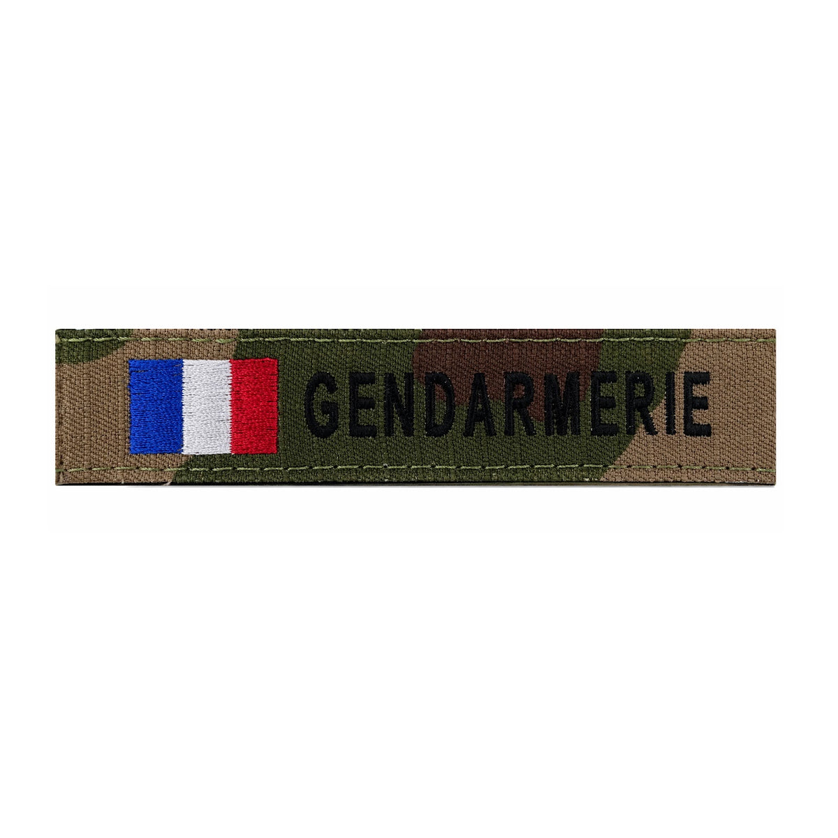 Bande d'identification brodée Gendarmerie drapeau français 12 x 2,5 cm