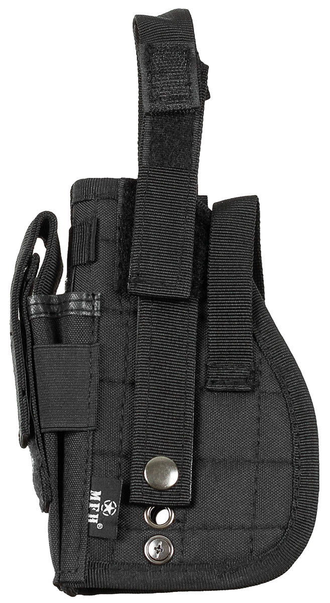 Holster MFH à port apparent sur passant MOLLE avec porte-chargeur latéral