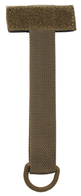 Porte-clés tactique MFH à adaptateur auto-agrippant de 13 cm avec anneau en D