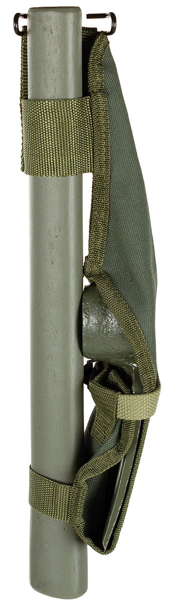 Pioche US MFH démontable tête 32 cm manche bois 40 cm avec housse de transport