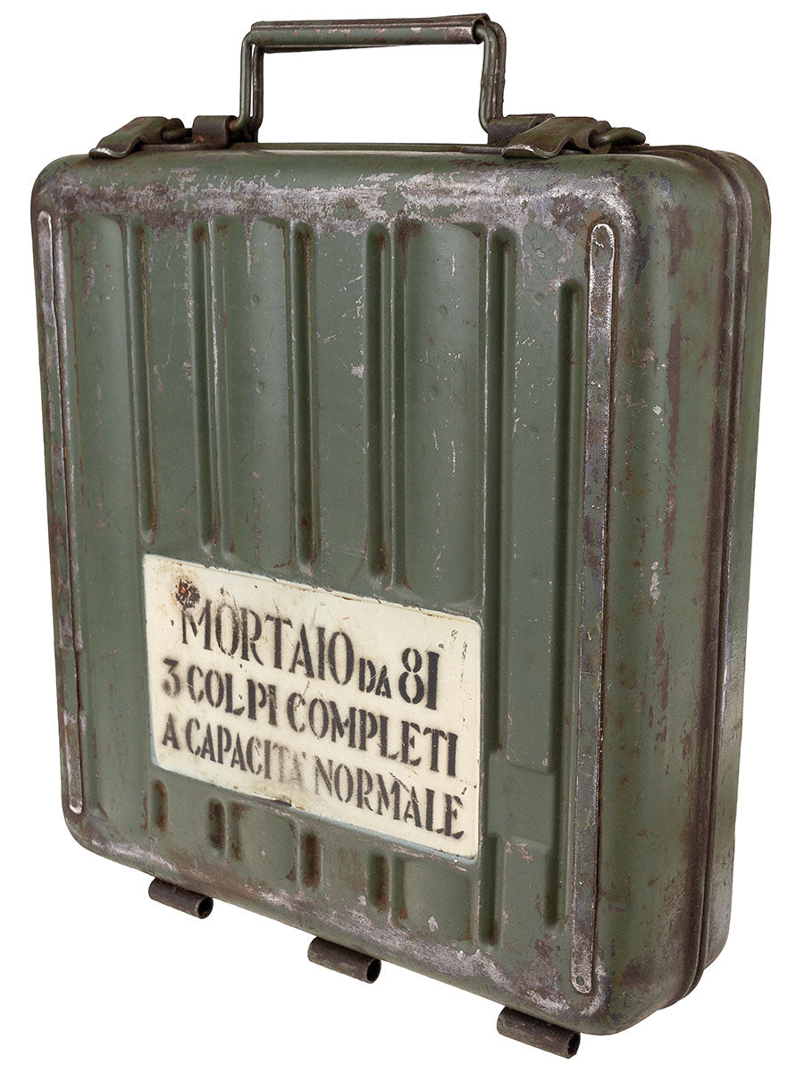 Caisse à grenades italienne de 30 x 30 x 10 cm, surplus d'occasion