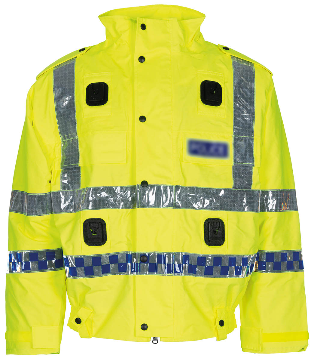 Blouson de signalisation britannique doublé, surplus d'occasion, lot de 5
