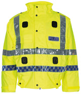 Blouson de signalisation britannique doublé, surplus d'occasion, lot de 5