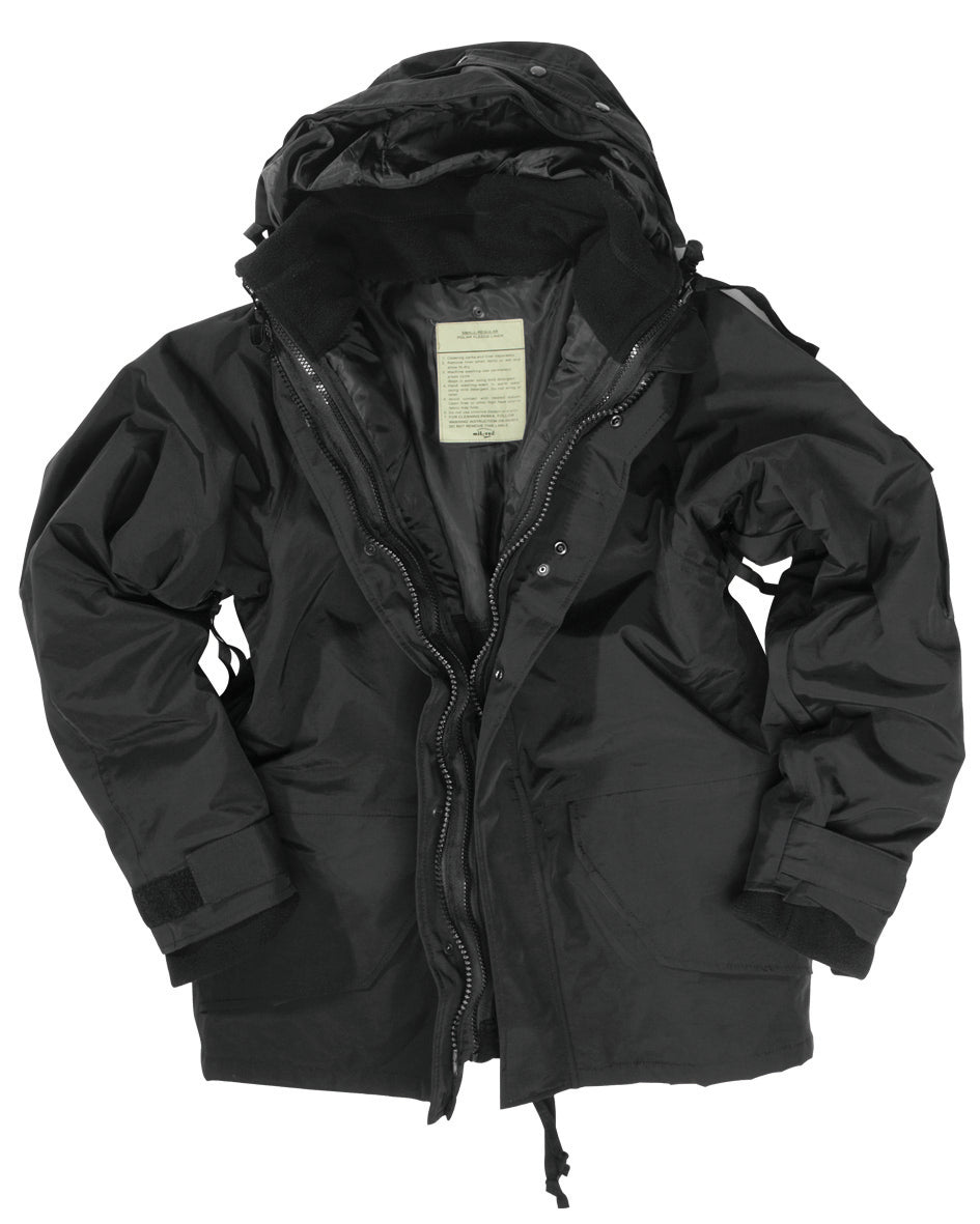 Parka de pluie Mil-Tec type ECWS en laminé 3 couches avec veste polaire amovible