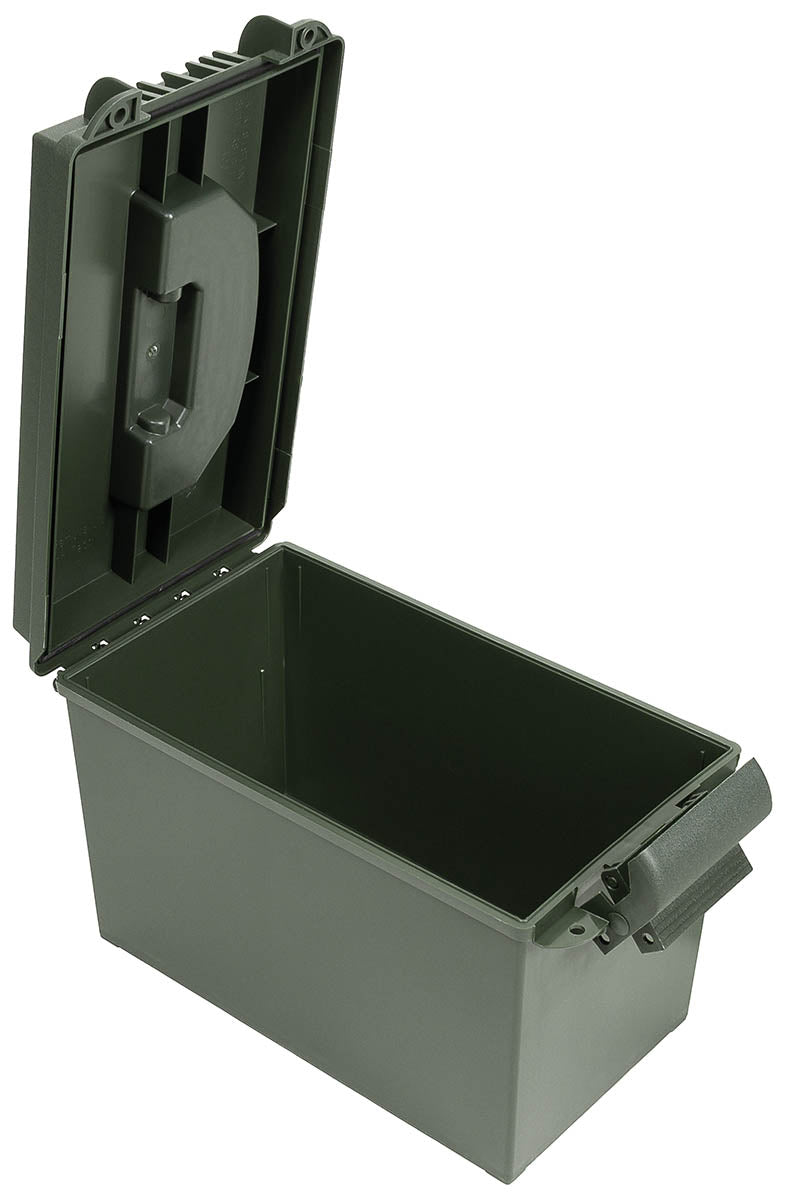 Caisse à munitions MFH en polypropylène cal .50 empilable 39 x 22 x 24 cm poignée escamotable