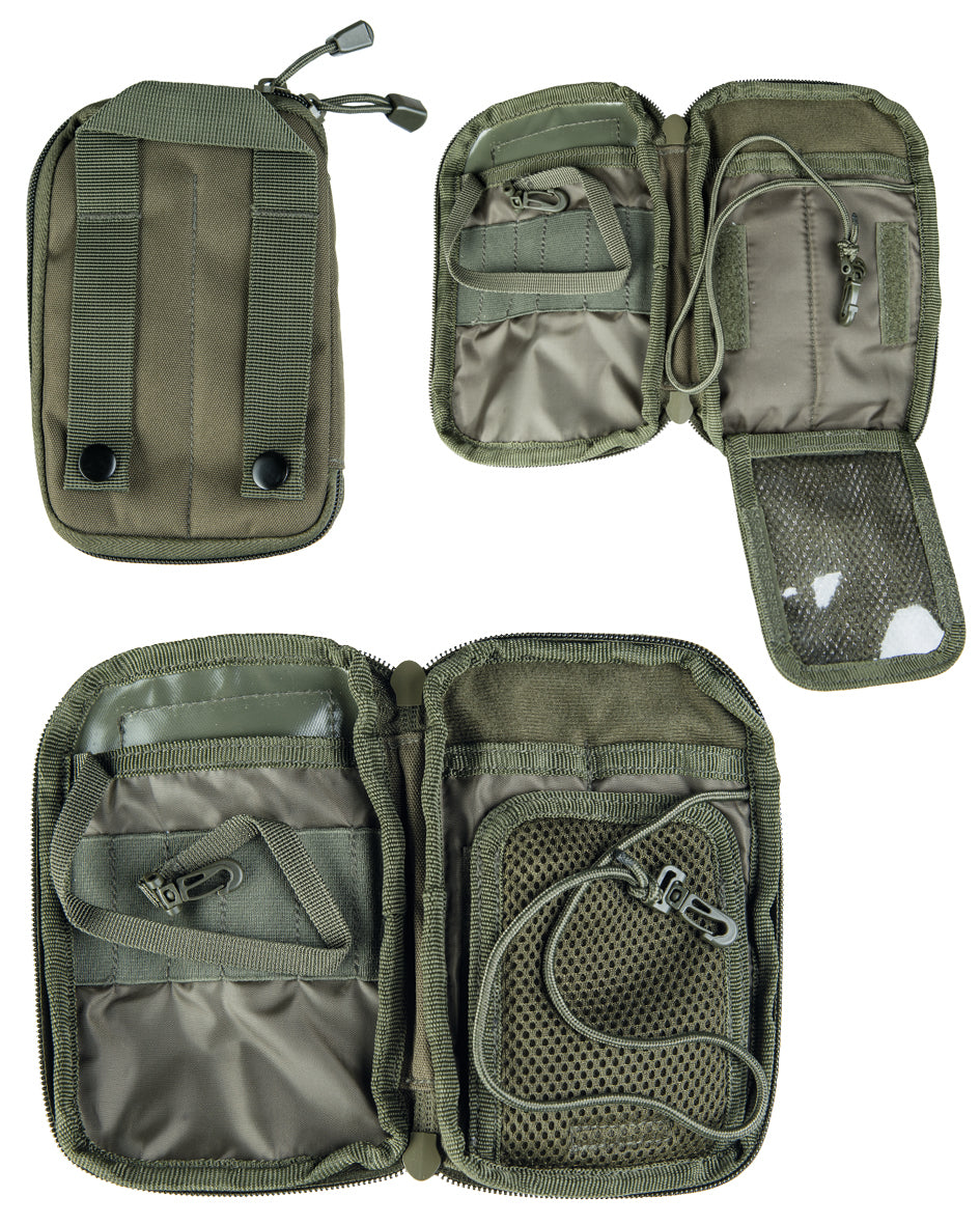 Pochette porte-documents MOLLE Mil-Tec à dos rembourré et fenêtre transparente