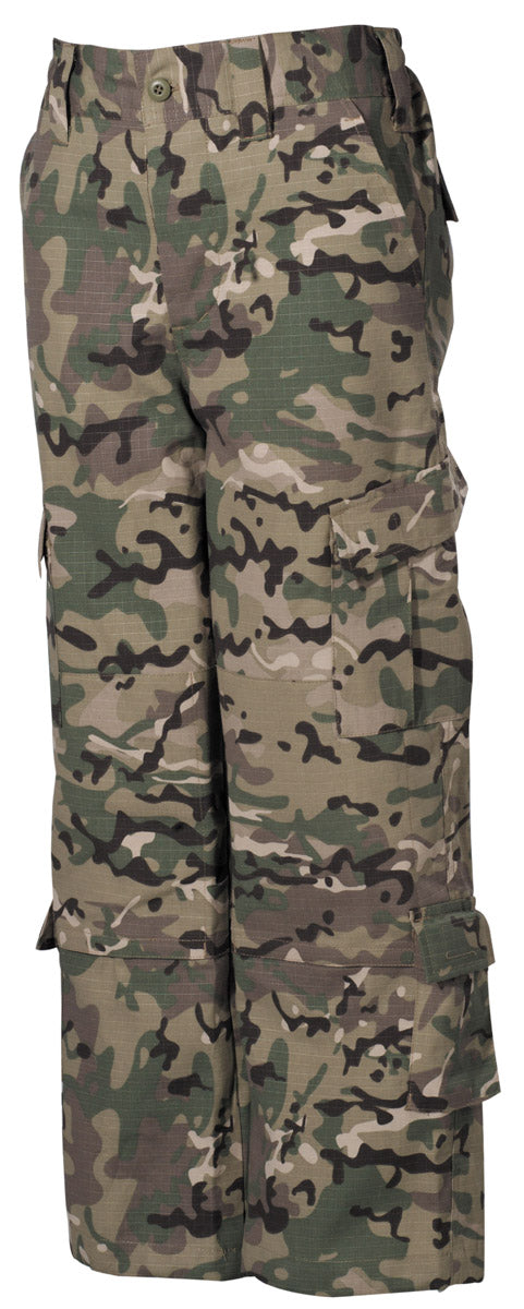 Ensemble enfant MFH type US ACU en Ripstop, veste et pantalon, quinze poches