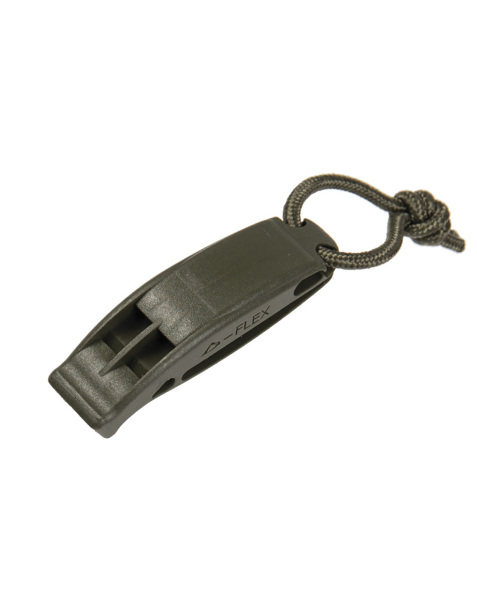 Sifflet Tactical MOLLE Mil-Tec en polyoxyméthylène, lot de deux avec cordon, EN ISO 12402-8
