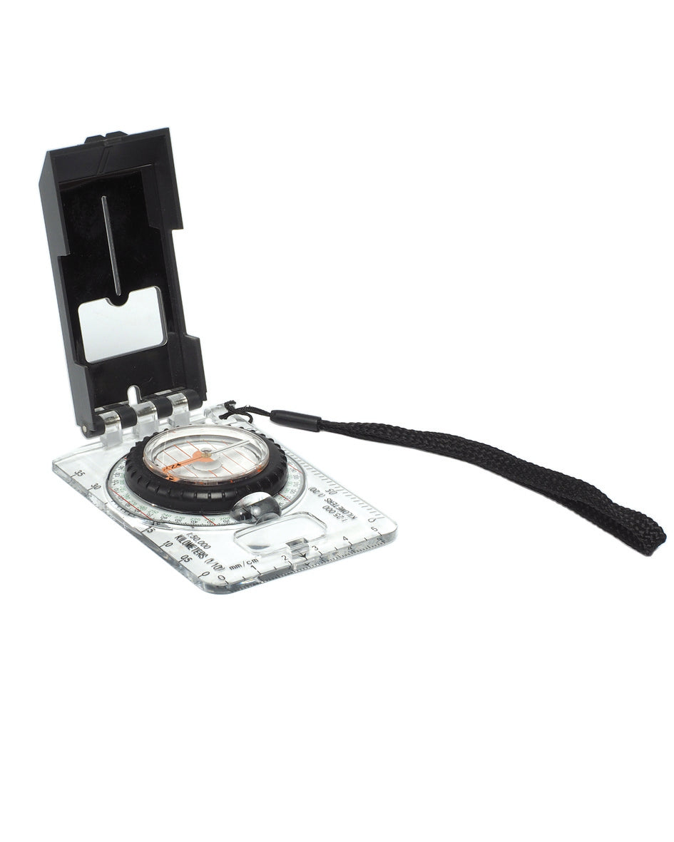 Boussole de carte Mil-Tec Expedition échelles 1:25 000 et 1:50 000 avec capot et cordon