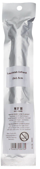 Bâton lumineux chimique infrarouge MFH 15 x 1,5 cm 700-950 nm vision nocturne