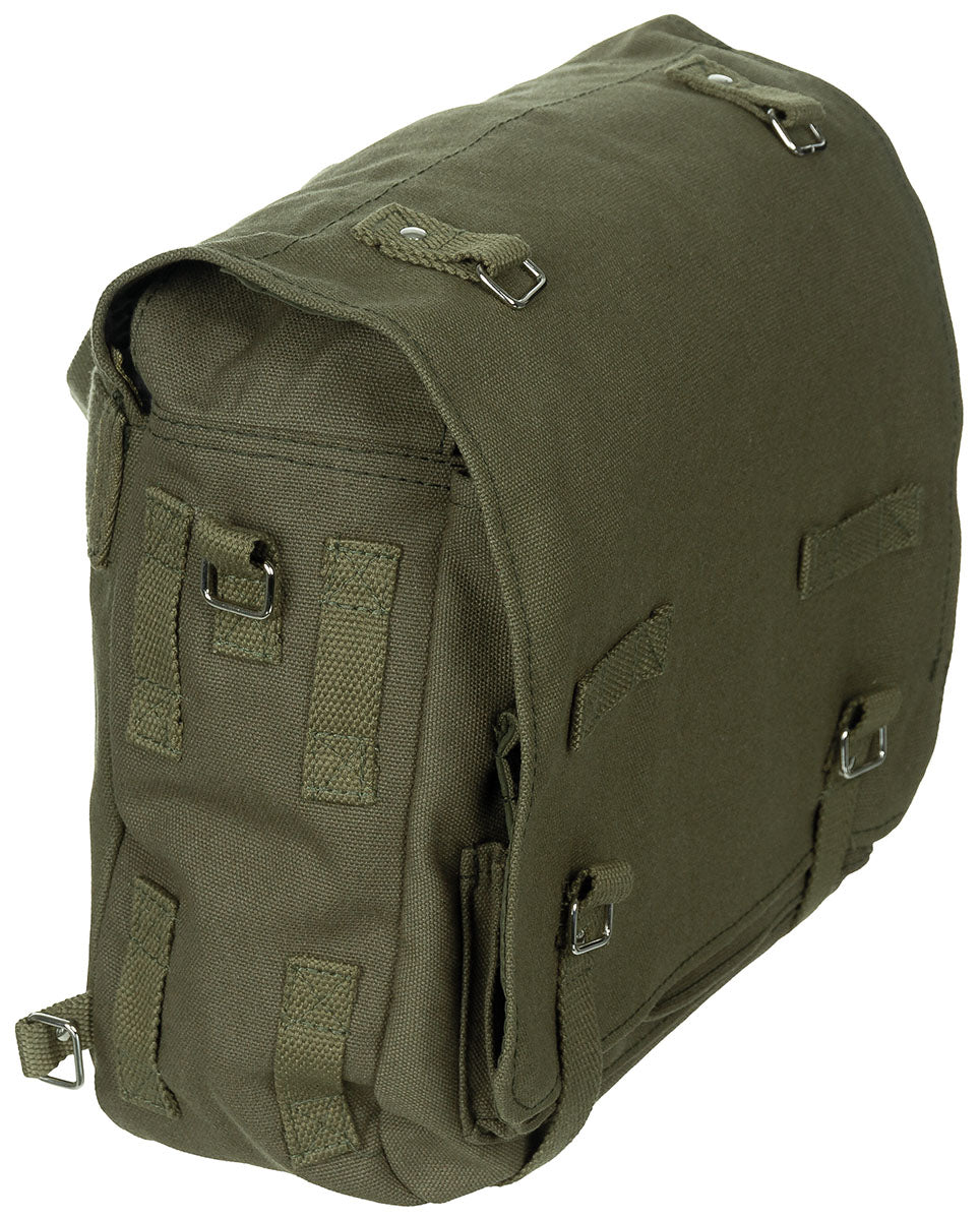 Sacoche de combat type BW MFH 8 l en toile de coton 32 x 23 x 12 cm à rabat