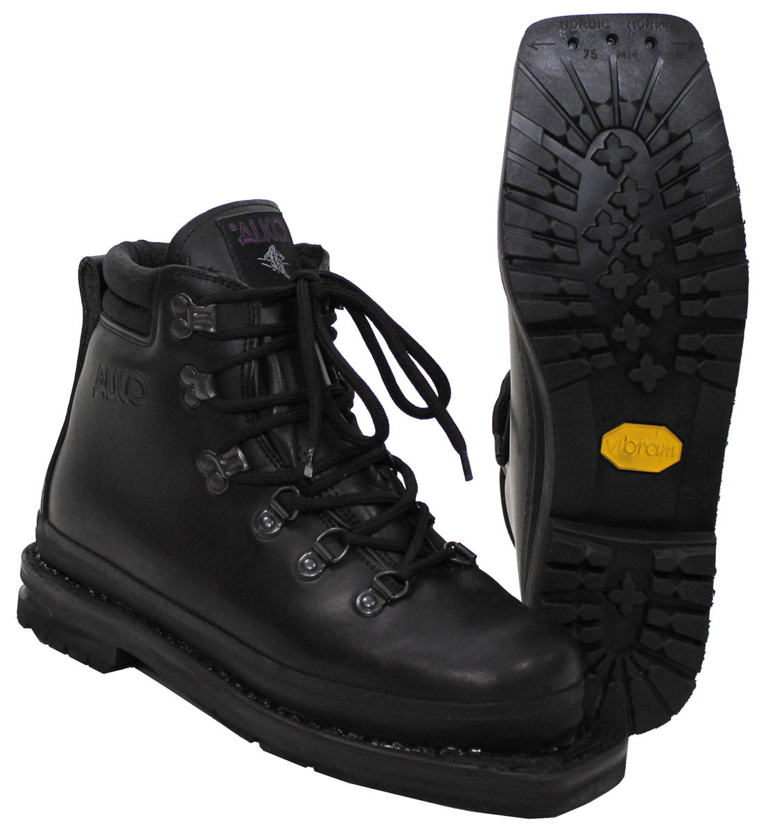 Chaussures de ski de randonnée Alico, surplus d'occasion, lot de 3