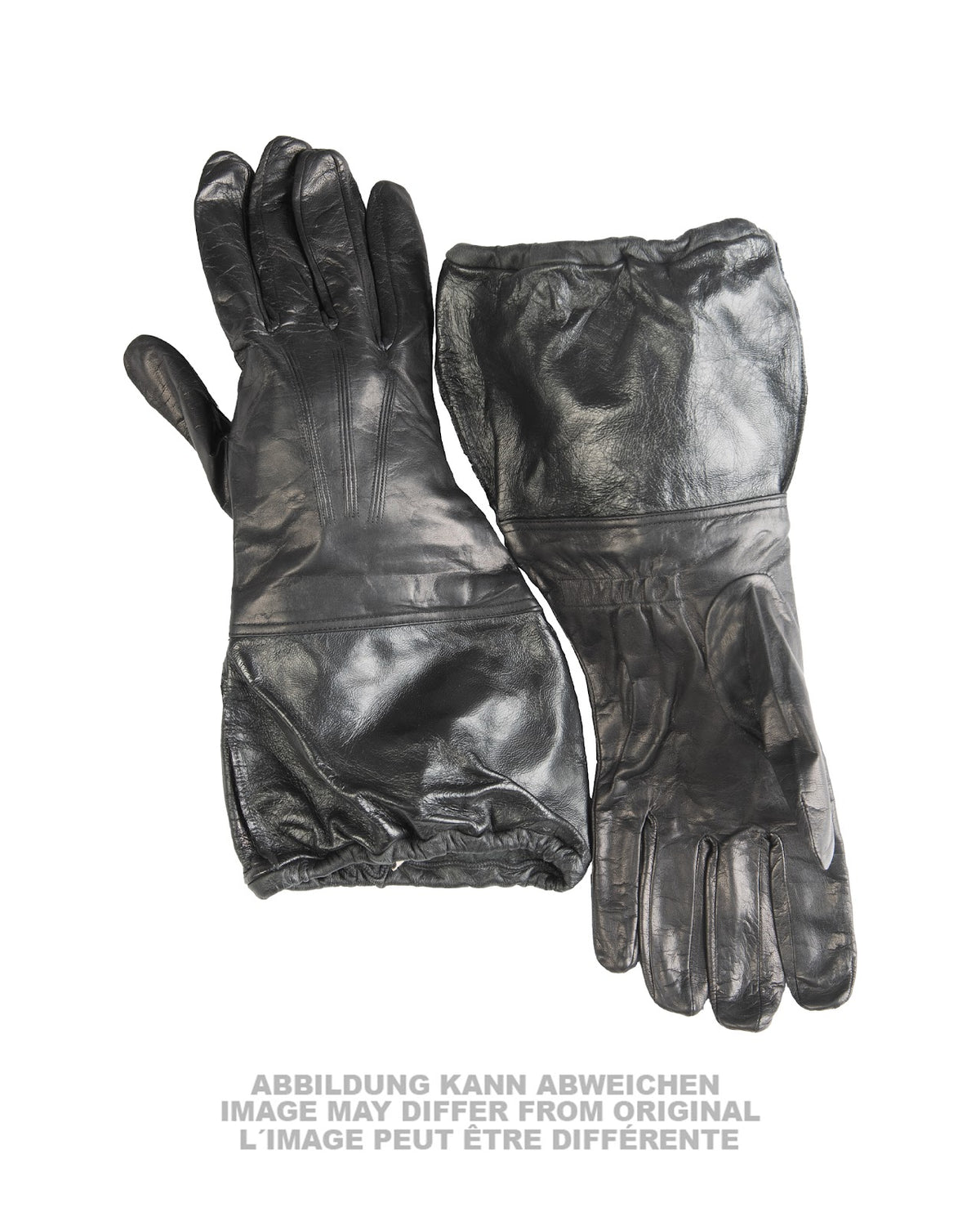 Gants type Wehrmacht Mil-Tec en cuir doublés coton, reproduction pour reconstitution