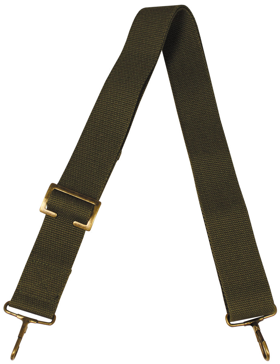 Bandoulière de rechange MFH en coton 3,8 cm réglable de 75 à 125 cm à mousquetons