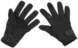 Gants néoprène MFH Mesh fins à trois doigts rabattables et bonne sensibilité tactile