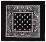 Bandana MFH en coton 55 x 55 cm, carré classique à porter au cou ou sur la tête