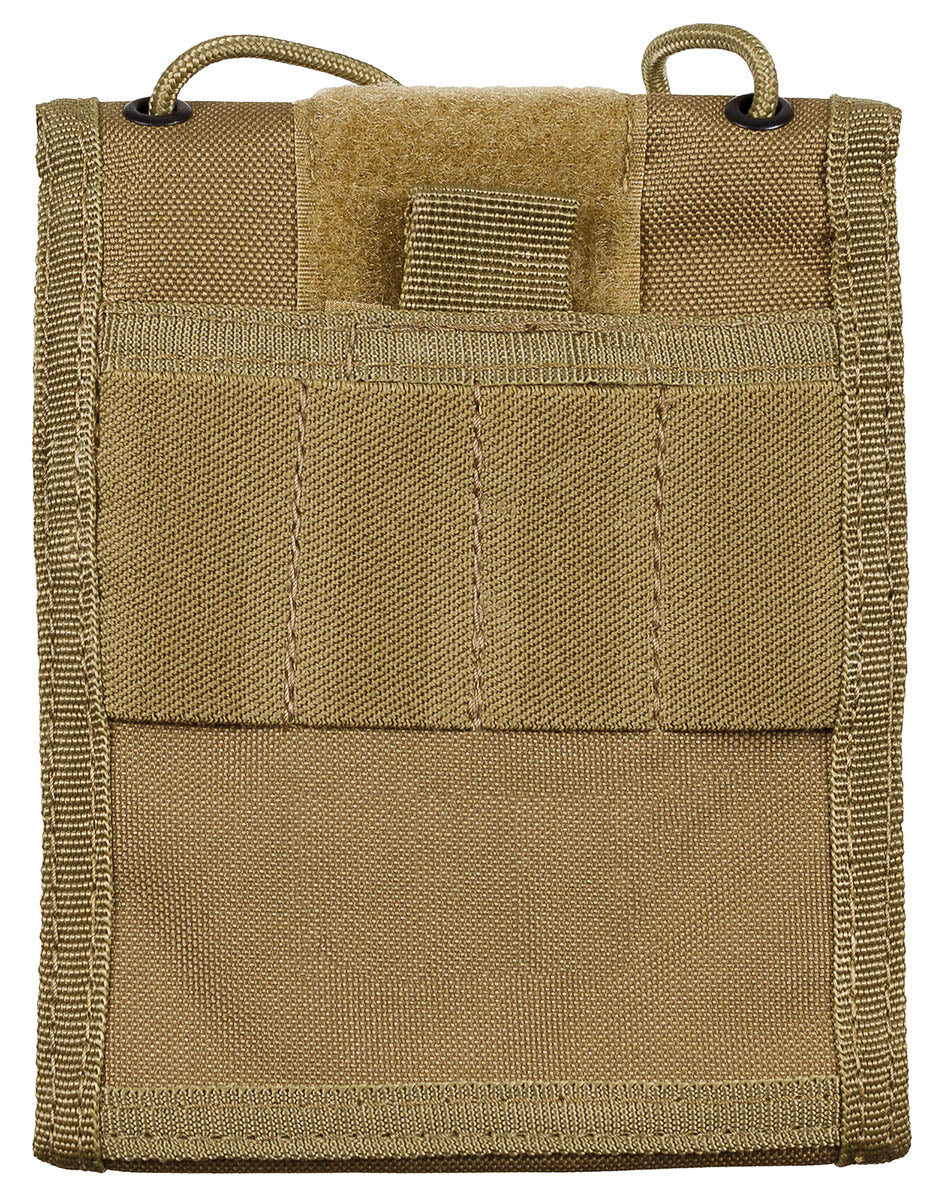 Portefeuille tour de cou MFH 12 x 15 cm cordon escamotable et 8 rangements