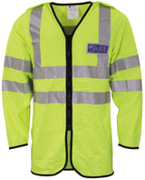 Veste de signalisation britannique tout polyester en polyester, surplus d'occasion, lot de 10