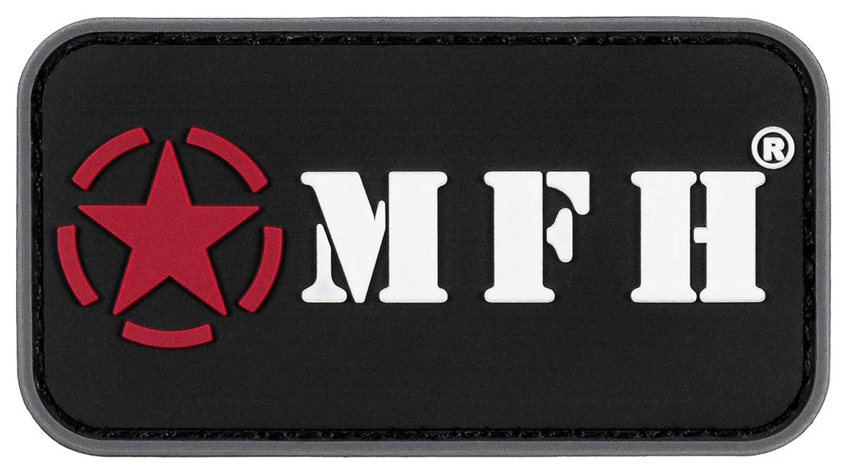 Morale patch logo de marque Fox Outdoor en caoutchouc 3D 7,5 x 4 cm auto-agrippant