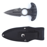 Couteau de combat OPEX Tactical à lame fixe en acier inoxydable 420 de 8 cm