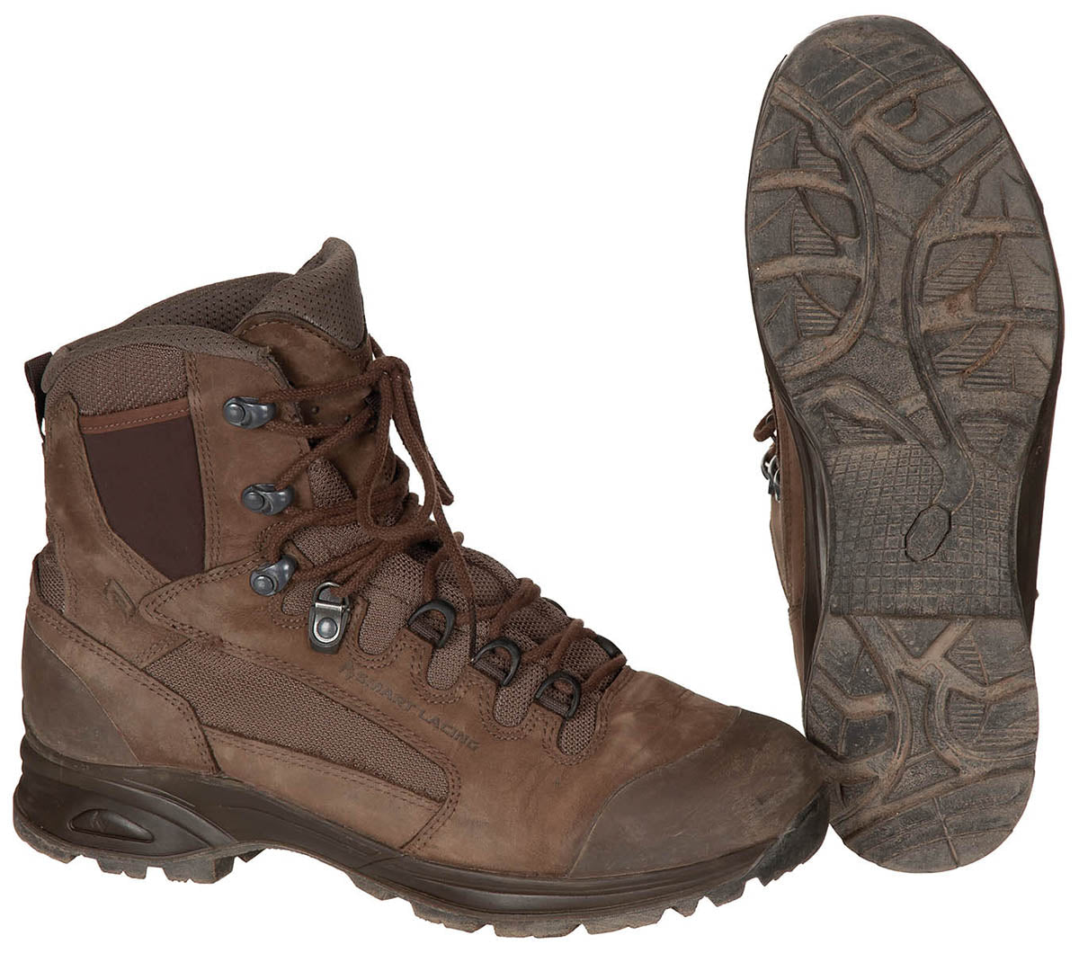 Chaussures de combat allemandes Haix, surplus d'occasion, lot de 5