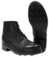 Chaussures de combat britanniques en cuir, surplus comme neuf pour la marche et le travail extérieur