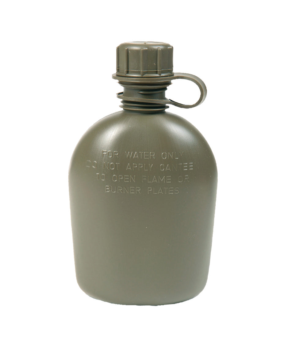 Gourde type US Mil-Tec 1 quart 0,95 litre en polyéthylène haute densité sans bisphénol A
