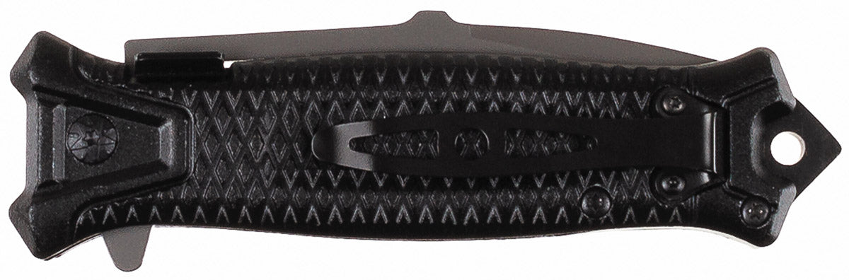 Couteau pliant Fox Outdoor Snake lame 9,5 cm brise-vitre manche métal 23 cm